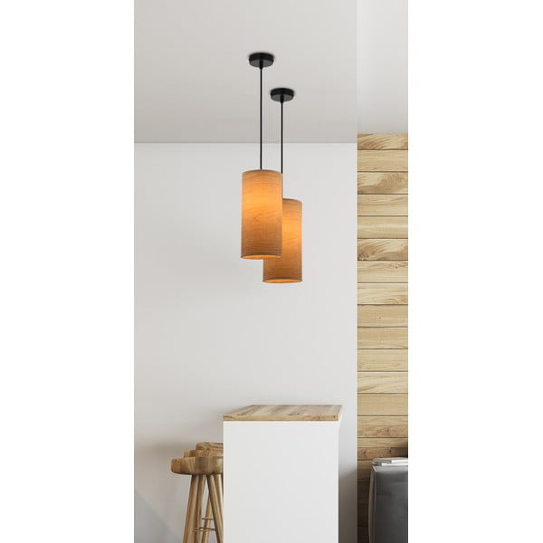 Jasnobrązowa lampa wisząca ø 12 cm Ballo – Candellux Lighting-image-1