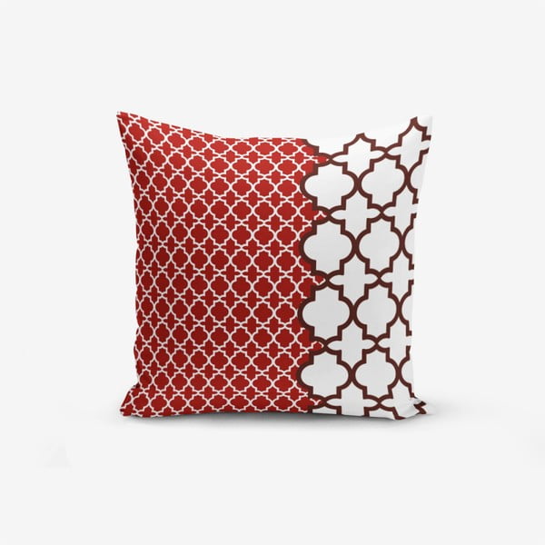 Poszewka na poduszkę z domieszką bawełny Minimalist Cushion Covers Geometric Rojo, 45x45 cm