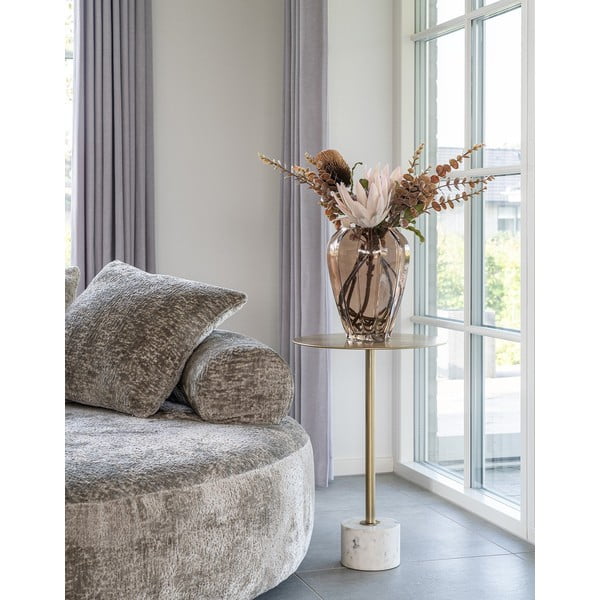 Metalowy okrągły stolik ø 41 cm Lecco – House Nordic-image-1