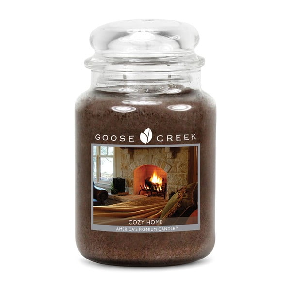 Świeczka zapachowa w szklanym pojemniku Goose Creek Przytulny dom, 150 godz. palenia