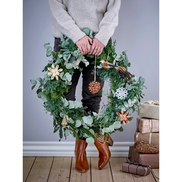 Zestaw 3 białych wiszących dekoracji świątecznych Bloomingville Otta-image-1