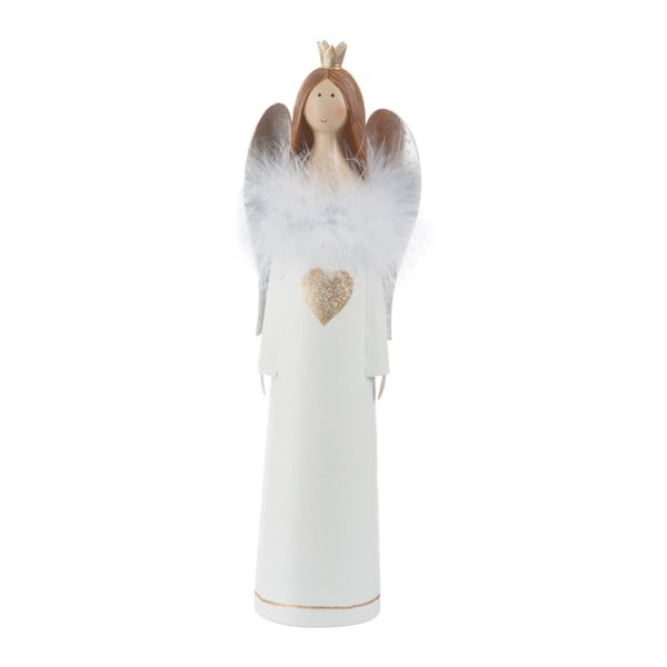 Figurka dekoracyjna aniołka J-Line Mina, wys. 37 cm