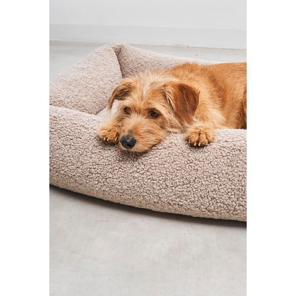 Beżowe legowisko dla psów z materiału bouclé 71x91 cm Senso Greige M – MiaCara-image-3