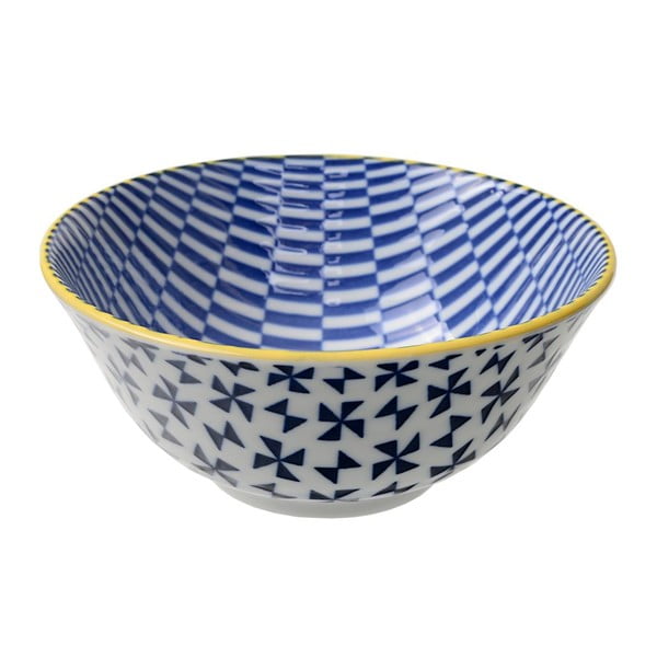 Porcelanowa miska Geo Tayo Blue, 15,2x6,7 cm