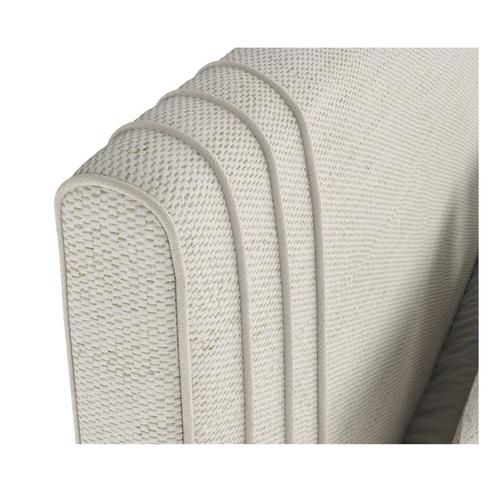 Beżowe tapicerowane łóżko dwuosobowe ze schowkiem 200x200 cm Musca – Maison de Rêve (zdjęcie 3)