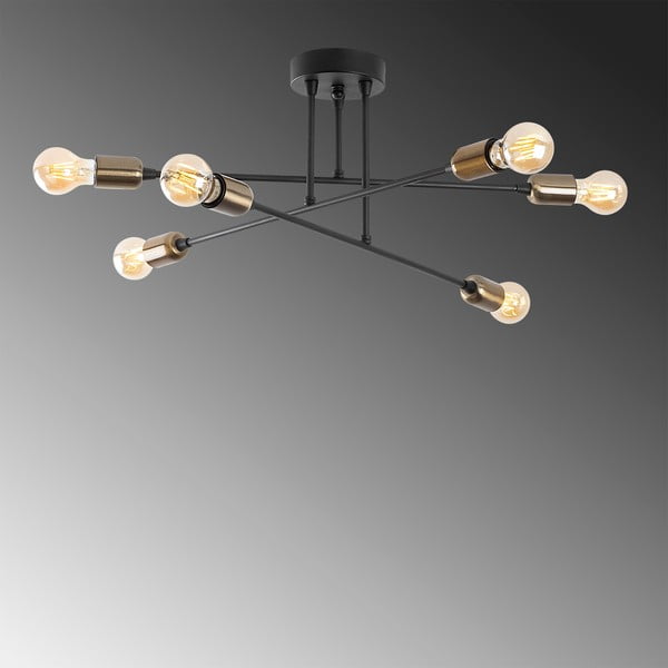 Czarna lampa sufitowa Fleur – Opviq lights-image-3