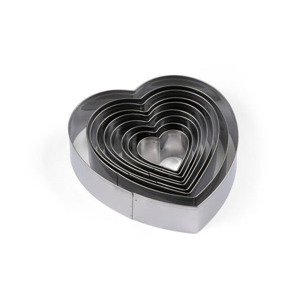 Foremki do wykrawania zestaw 9 szt. Heart – Blomsterbergs