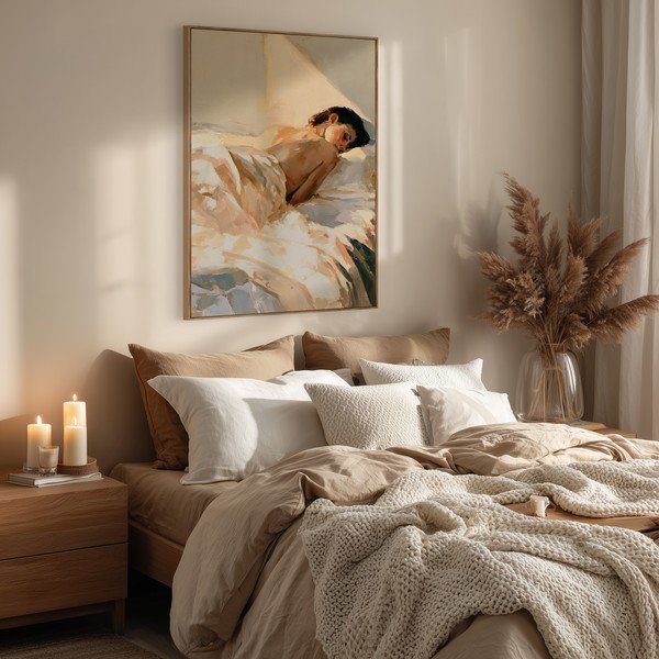 Obraz drukowany z ramą w zestawie/na płótnie 70x100 cm Dreamy Rays – Styler-image-3
