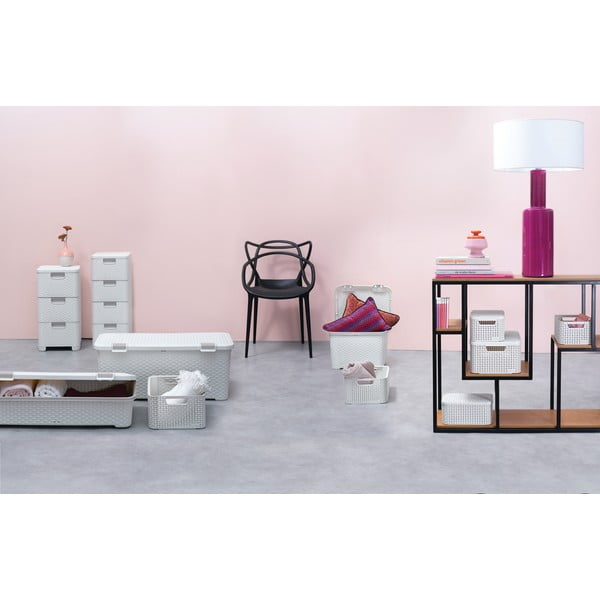 Kremowa plastikowa niska szafka łazienkowa 33x60 cm Style – Curver-image-1