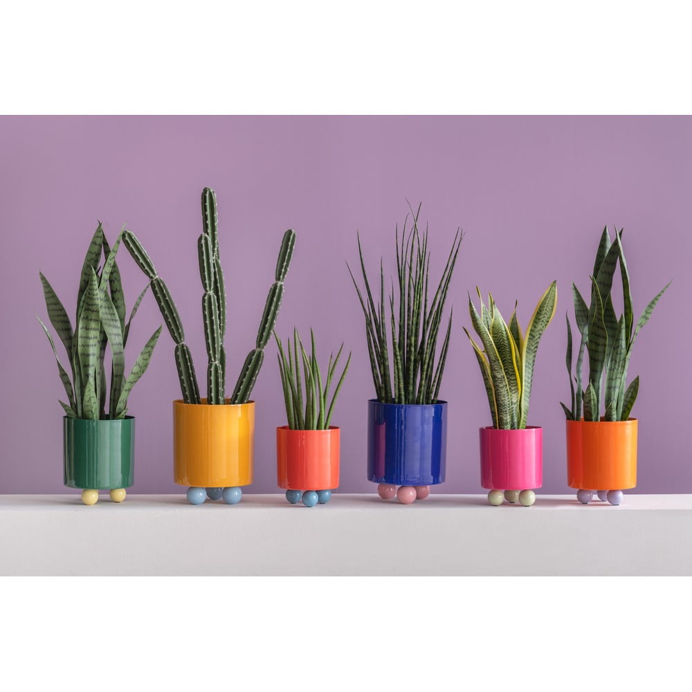 Metalowa ręcznie wykonana osłonka na doniczkę ø 20 cm Double Funky – PT LIVING (zdjęcie 4)