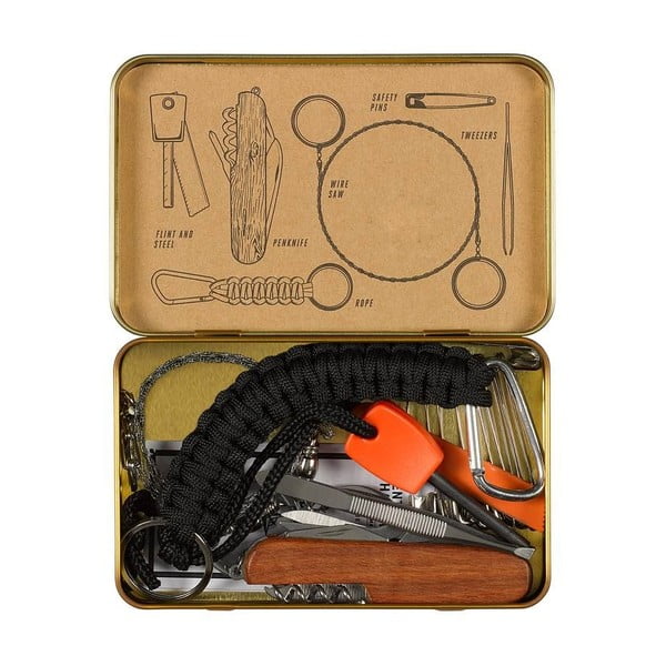 Pojemnik blaszany z zestawem przetrwania Gentlemen's Hardware-image-3