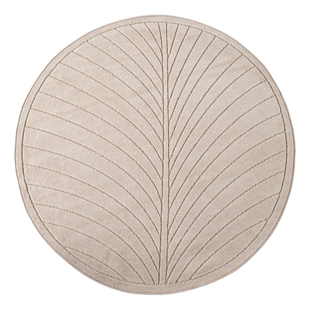 Beżowy okrągły dywan odpowiedni na zewnątrz ø 120 cm Nova 1204 – Ayyildiz Carpets