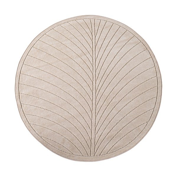 Beżowy okrągły dywan odpowiedni na zewnątrz ø 160 cm Nova 1204 – Ayyildiz Carpets
