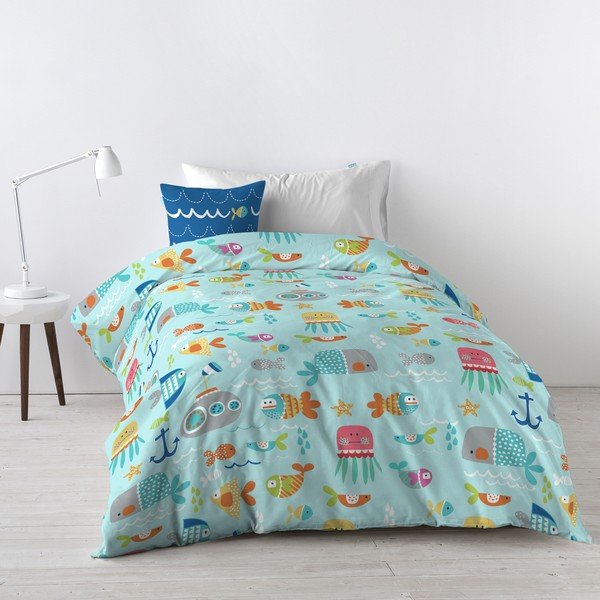 Dziecięca pościel bawełniana Moshi Moshi Sea Life, 140x200 cm-image-1