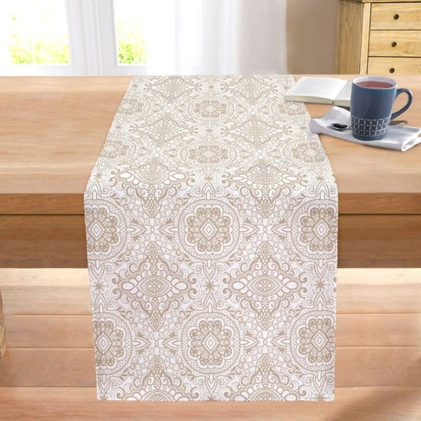 Bieżnik 40x130 cm Beige Mandala – Mila Home-image-1