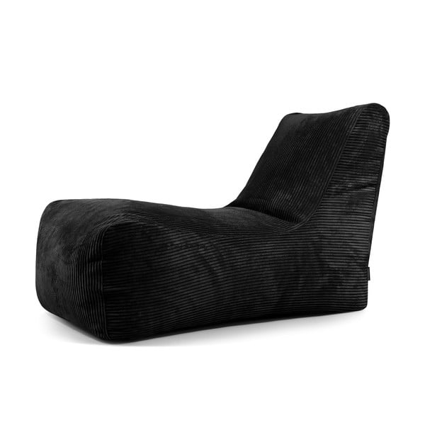 Czarny sztruksowy worek do siedzenia Lounge – SLOWDOWN