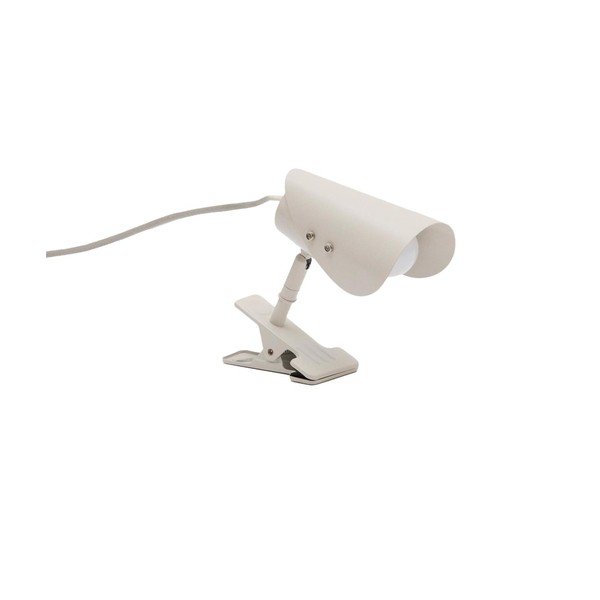 Jasnoszara metalowa lampa stołowa z klipsem (wysokość 16 cm) Jula – Kave Home