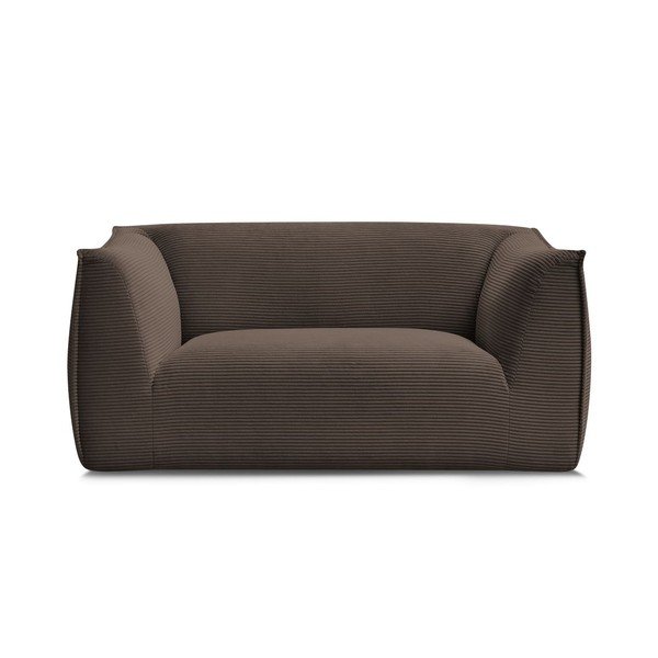 Brązowa sztruksowa sofa 170 cm Giorgia – Bobochic Paris