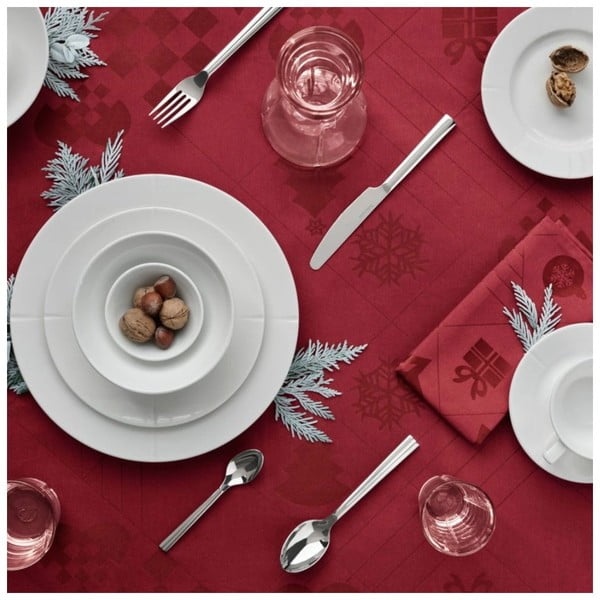 Adamaszkowy obrus ze świątecznym motywem 150x220 cm Natale – Rosendahl-image-3