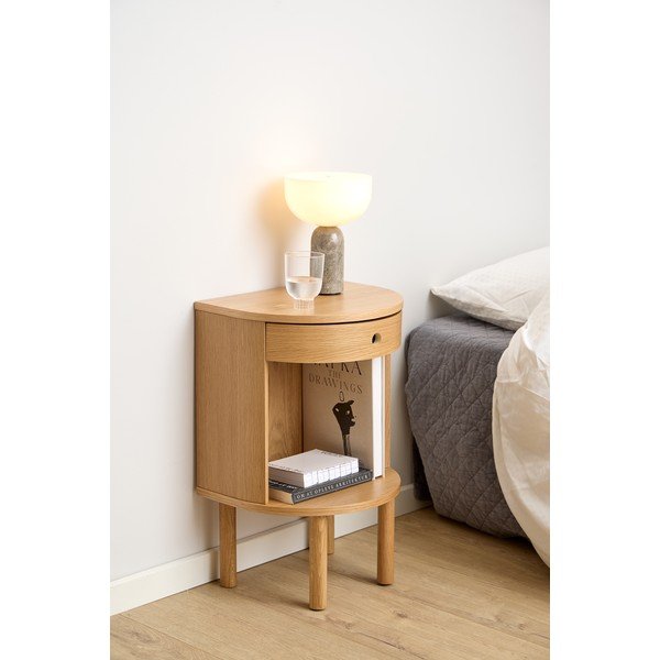 Szafka nocna w dekorze dębu w jasnym naturalnym kolorze Paron – Actona-image-1