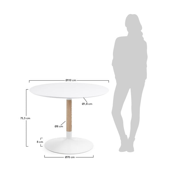 Stół Kave Home Tic, ⌀ 110 cm-image-3