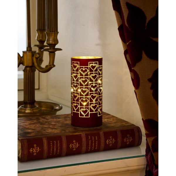 Bordowa dekoracja świetlna ø 7 cm Frida – Sirius-image-2