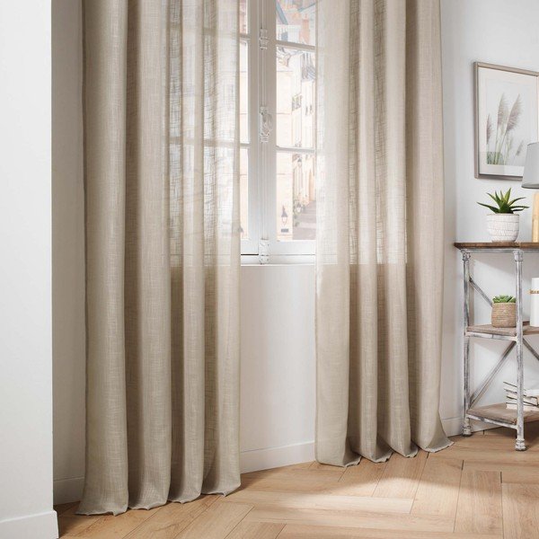 Brązowa firanka 140x280 cm Haltona – douceur d'intérieur-image-4