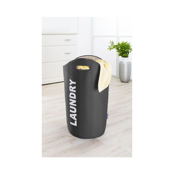 Szary kosz na pranie Wenko Lumo, 65 l-image-3