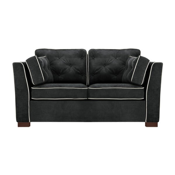 Czarna sofa 2-osobowa Florenzzi Frontini