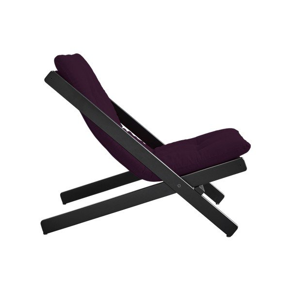 Fotel składany Karup Boogie Black/Purple Plum-image-1