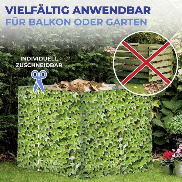 Zielona plastikowa osłona balkonowa 500x85 cm Wilder Wein – Maximex-image-1