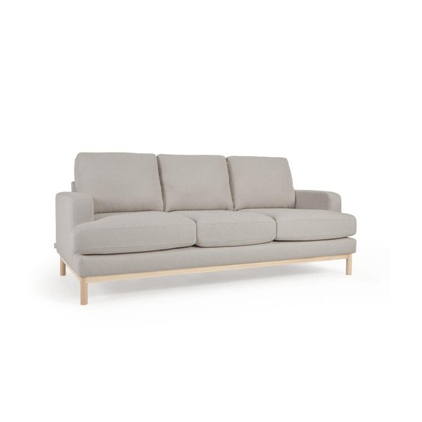 Szara sofa z materiału bouclé 203 cm Mihaela – Kave Home-image-2
