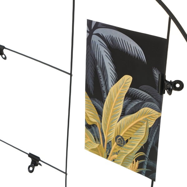 Zestaw 2 czarnych metalowych stojaków na zdjęcia Casa Selección-image-1