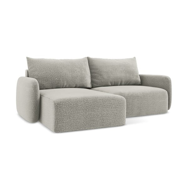 Jasnoszary rozkładany/ze schowkiem narożnik (lewostronny) Kalena – Makamii-image-1