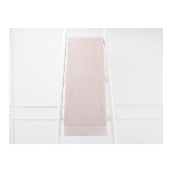 Jasnoróżowy ręcznik bawełniany Ester, 70x140 cm