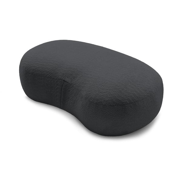 Ciemnoszary podnóżek z materiału bouclé Saint-Germain – Bobochic Paris-image-4