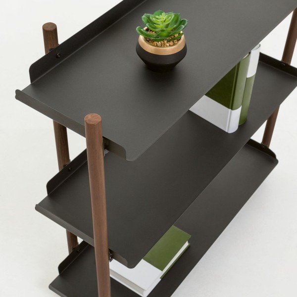 Mała czarna półka Kave Home Magal-image-1