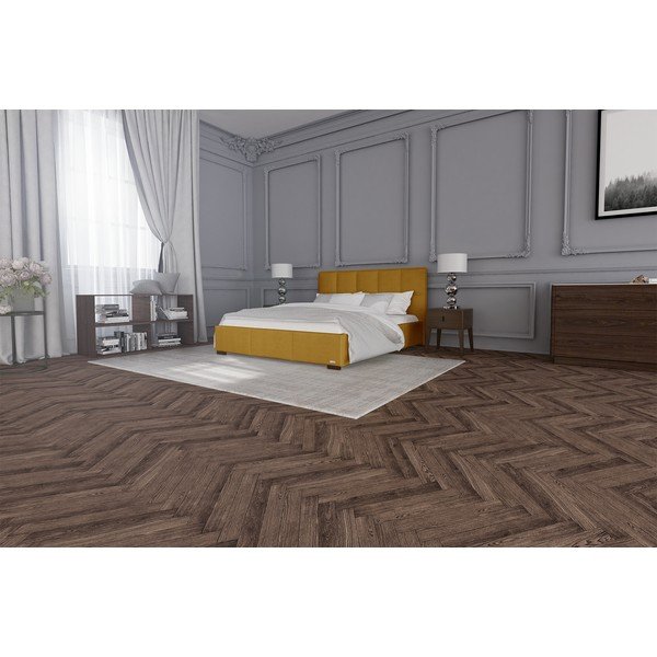Pomarańczowe łóżko dwuosobowe Guy Laroche Home Allure, 140x200 cm-image-3