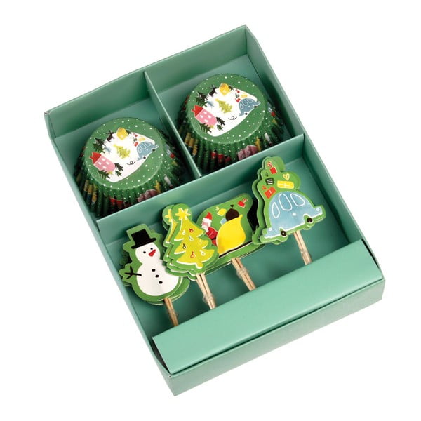 Zestaw do pieczenia muffinów z motywem świątecznym Rex London Wonderland-image-1