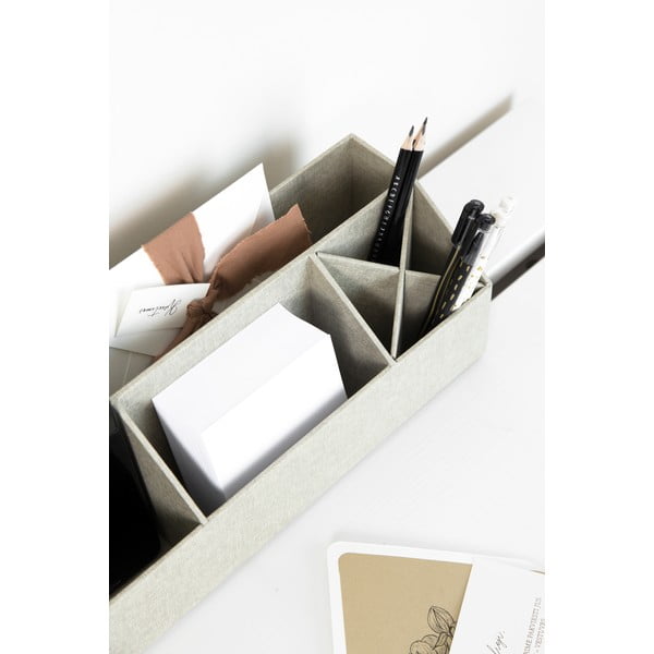 Kartonowy organizer na artykuły papiernicze Elisa Canvas Paper Laminate – Bigso-image-2