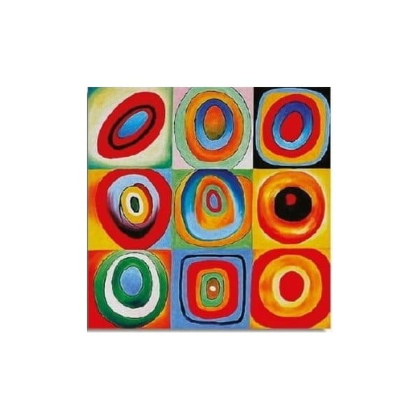 Reprodukcja obrazu na płótnie Kandinsky, 45x45 cm