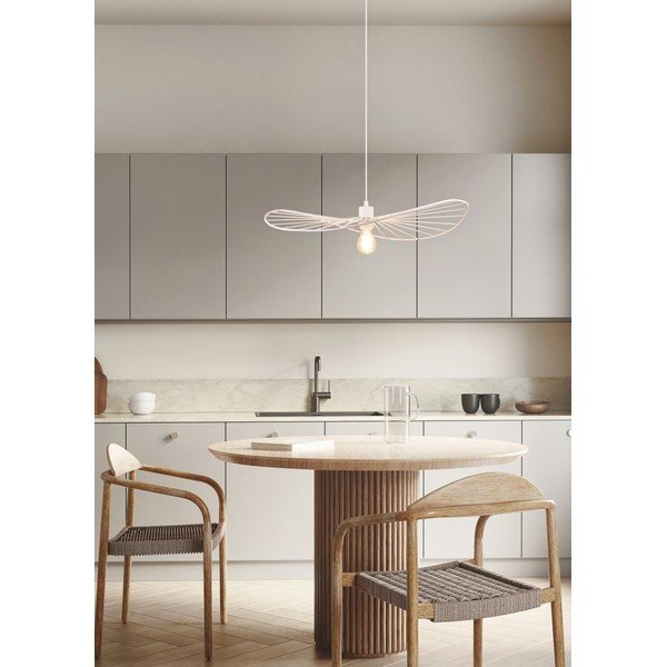 Biała lampa wisząca ø 60 cm Chapeau – Reality-image-1