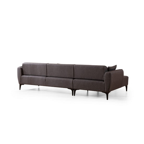 Ciemnoszara sofa narożna Belissimo, narożnik lewy – Balcab Home-image-2
