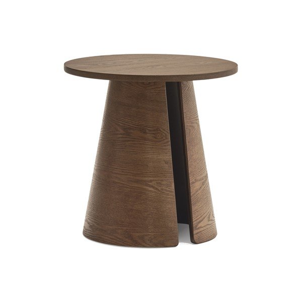 Okrągły stolik w dekorze jesionu ø 50 cm Cep – Teulat-image-1