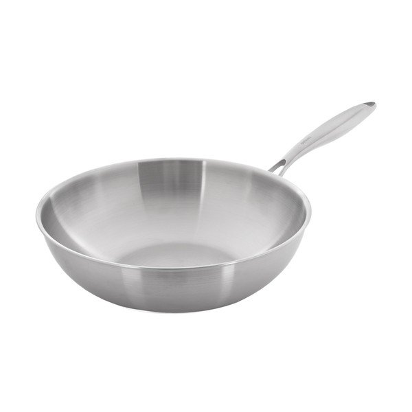 Patelnia wok ze stali nierdzewnej ø 30 cm Steela – Orion-image-2