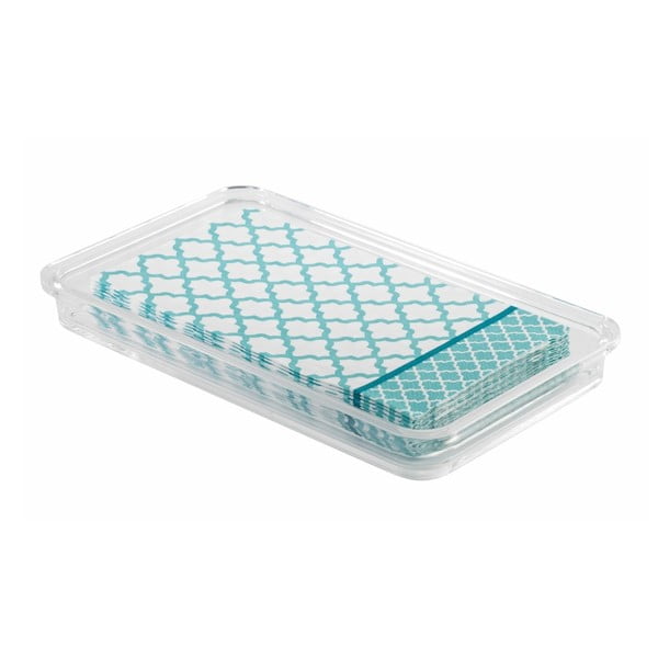 Pojemnik na ściereczki iDesign Clarity, dł. 25 cm