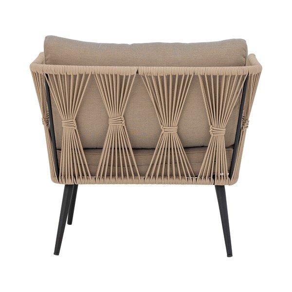 Beżowy tapicerowany fotel ogrodowy Pavone – Bloomingville-image-3