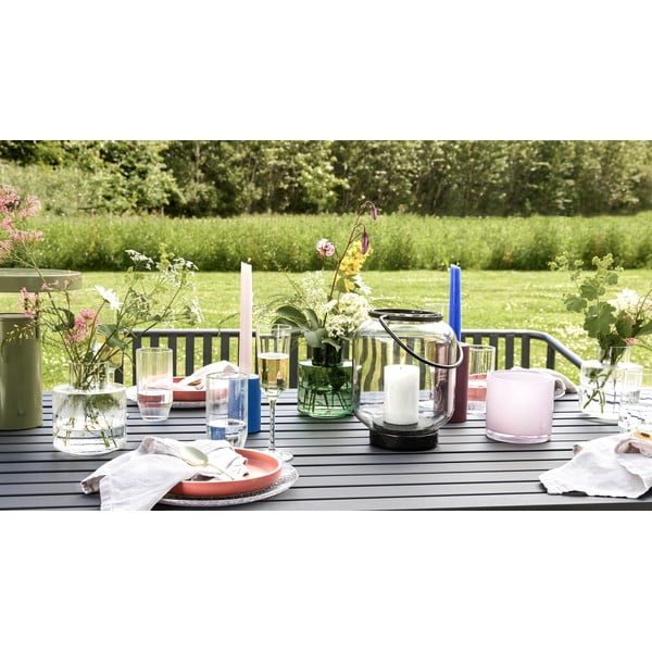 Zielona lampa stołowa LED ze ściemniaczem i metalowym kloszem (wysokość 28 cm) BringMe – Hübsch-image-1