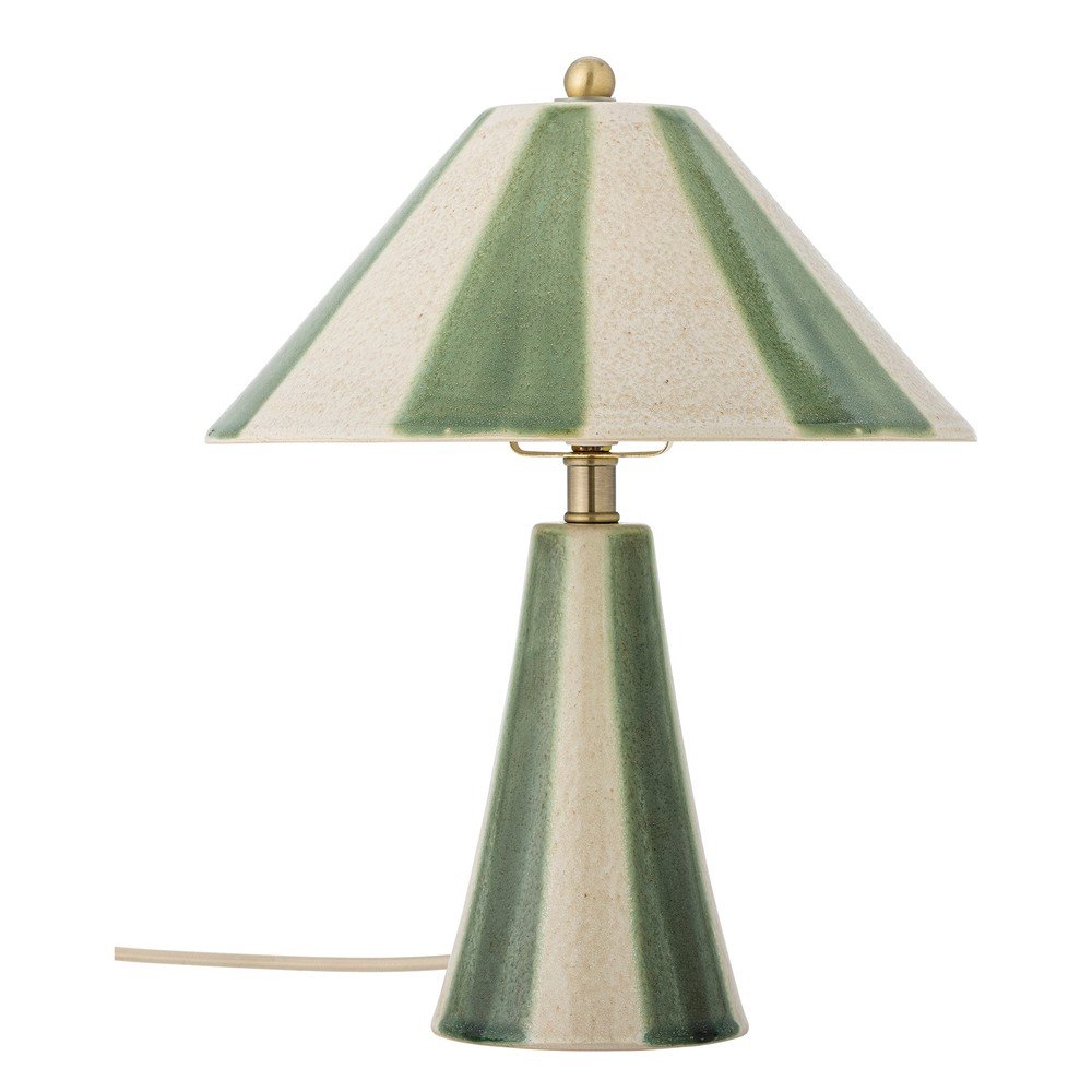 Lampa stołowa ceramiczna z ceramicznym kloszem (wysokość 35 cm) Olive – Bloomingville