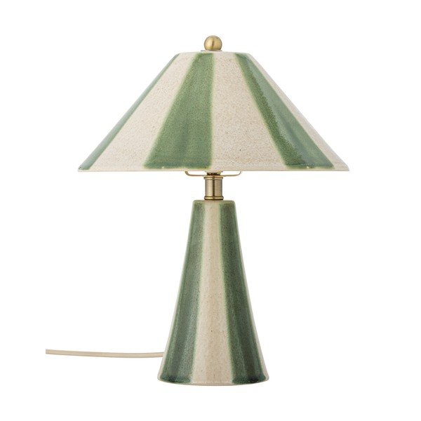 Lampa stołowa ceramiczna z ceramicznym kloszem (wysokość 35 cm) Olive – Bloomingville